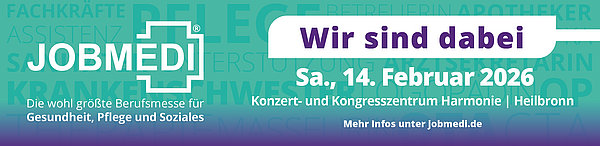 Messebanner der JOBMEDI 2026.