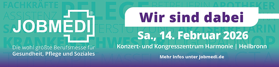 Messebanner der JOBMEDI 2026