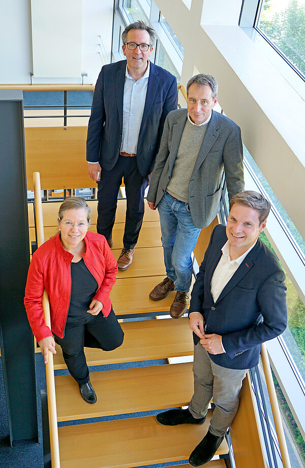 von links: Diana Stöcker MdB, Andreas Klein, Dr. Thomas Rösel, Yannick Bury MdB