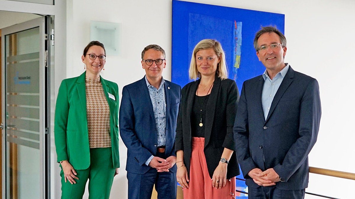 von rechts: Andreas Klein, Senja Dewes, Markus Ibert, Melanie Frommholz (Foto: Medizinischer Dienst)